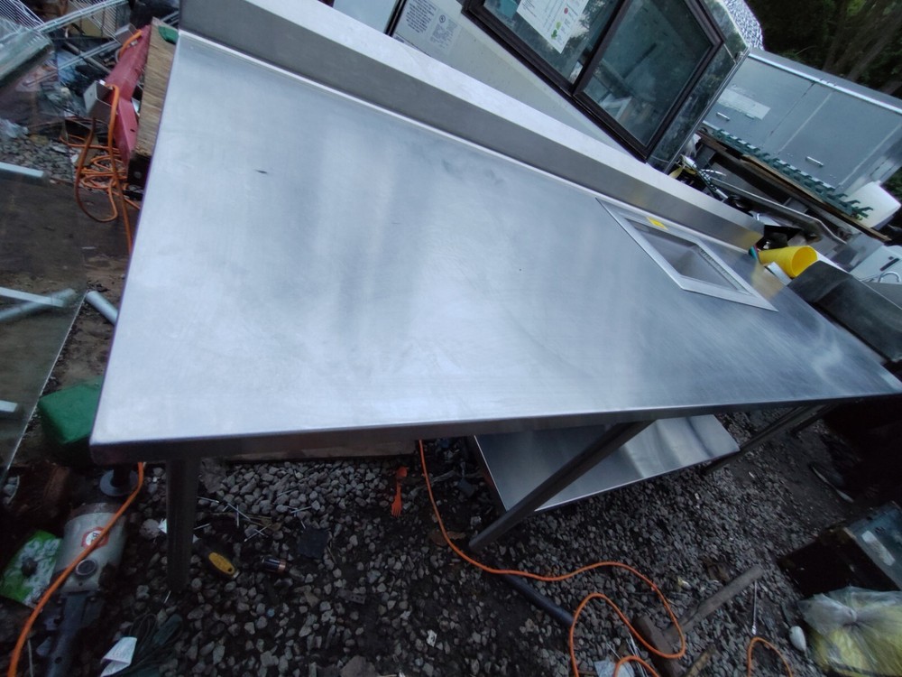 Prep Table With Dropin Refrigerated Cooler