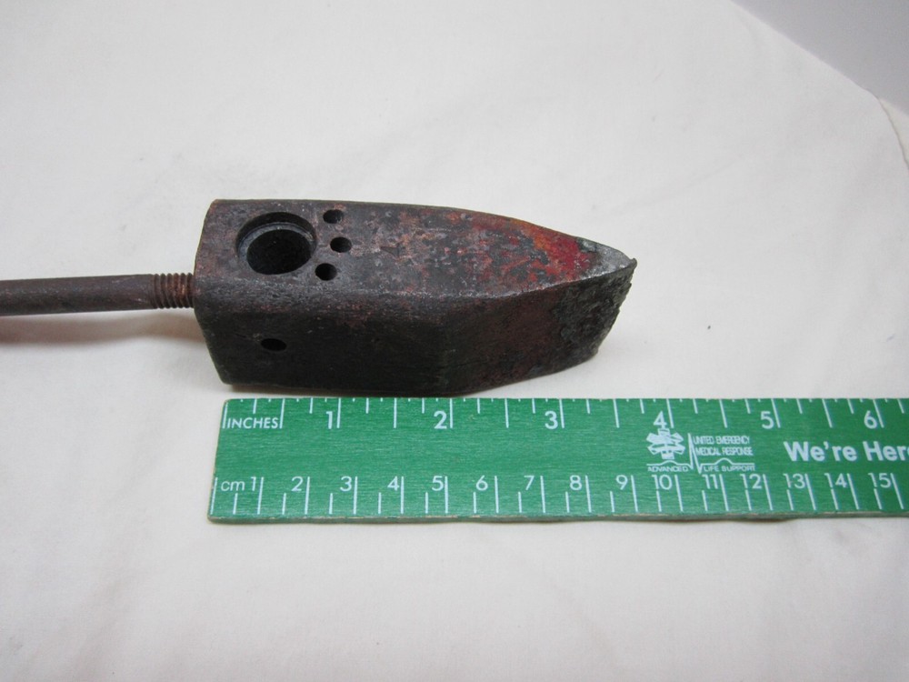 Vintage Soldering Iron Copper Head Wood Handle Blacksmith Tool