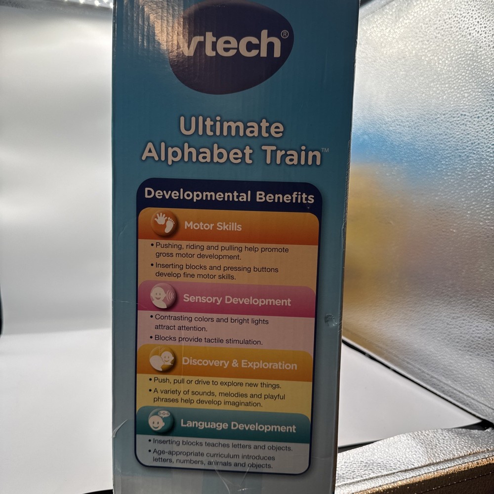VTech Sit-to-Stand Alphabet Train 4 Ways To Play. Floor, Ride, Walker, Pull