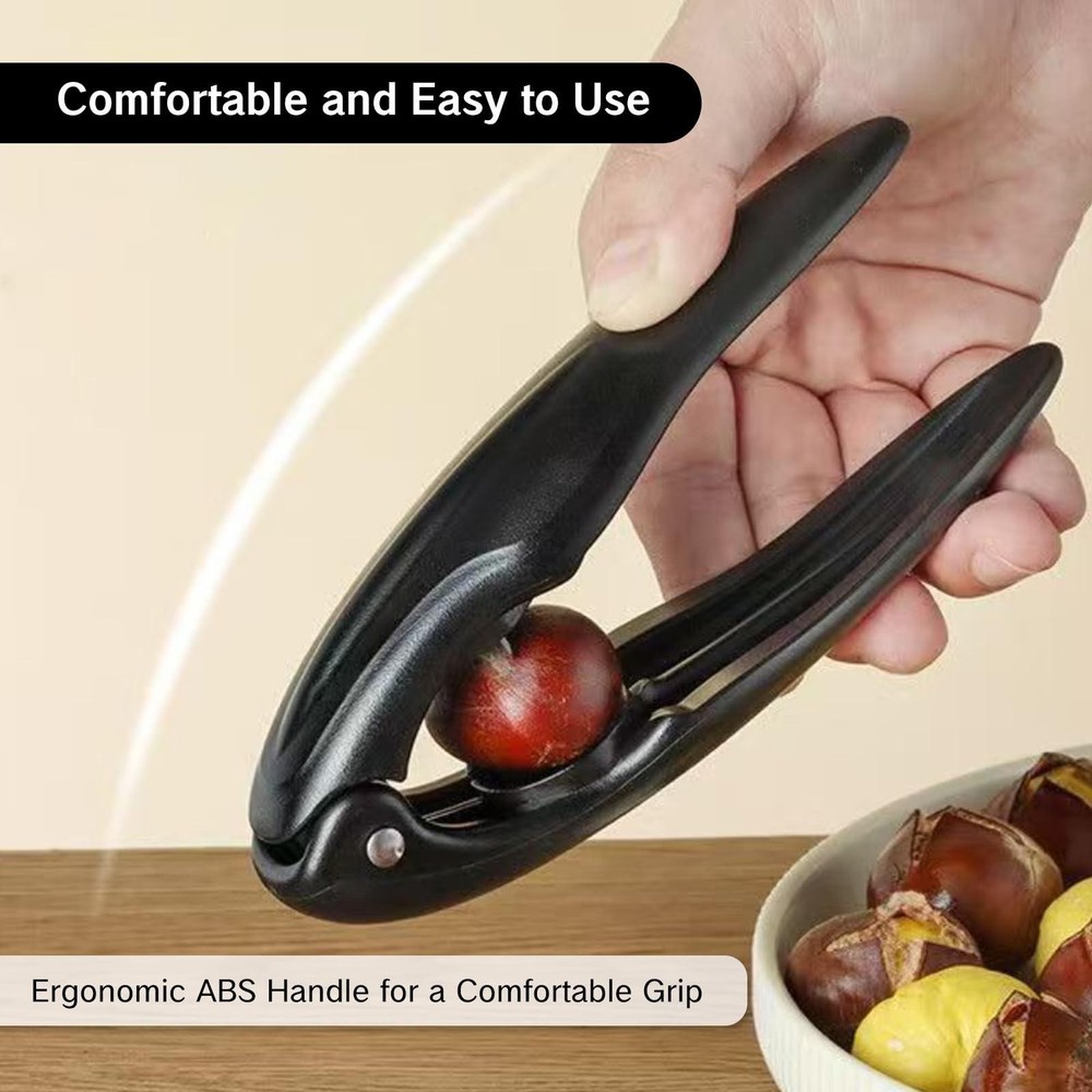 Chestnut Cutter Tool Peeler and Scoring Nutcracker Clip