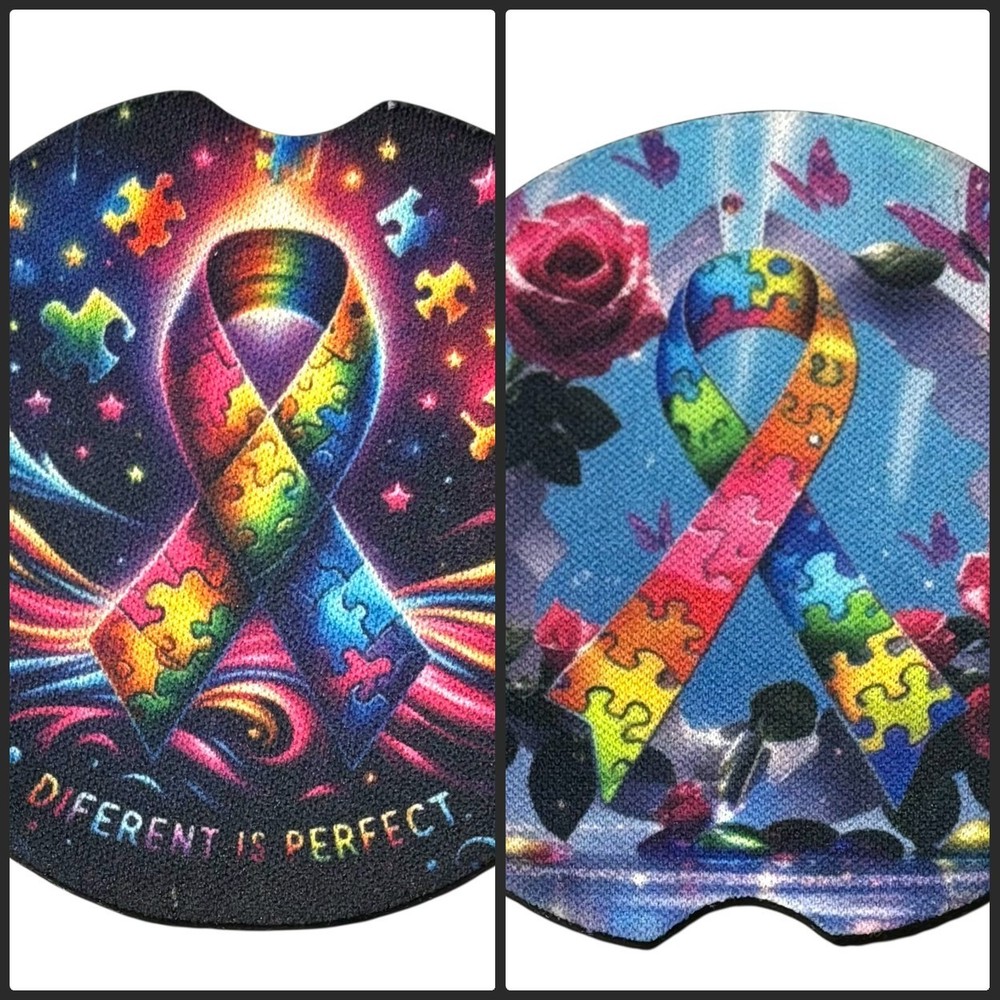Autism Awareness Car Coasters
