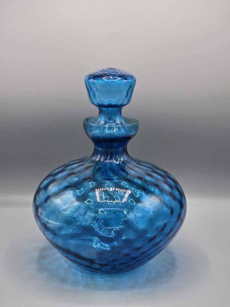 Empoli Blue WOW MCM Optic Genie Bottle Quilted Pattern