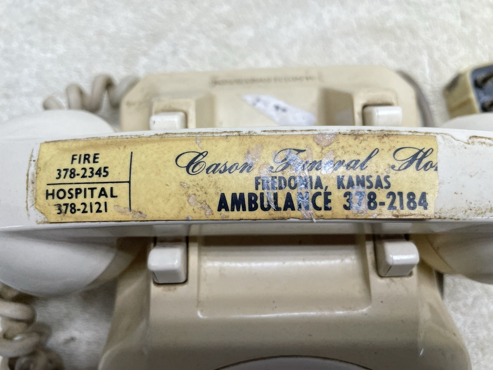 Vintage Rotary Phone Tan