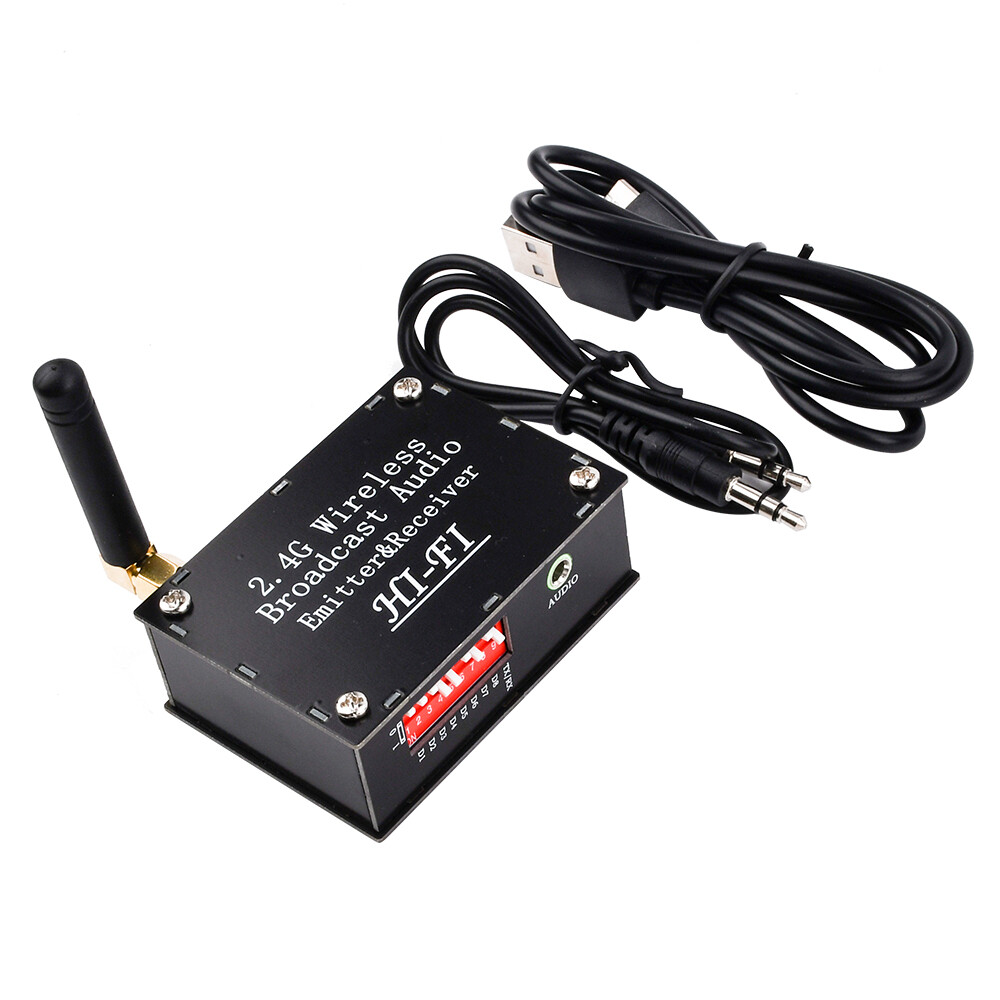 DC 3.5-5V 2.4G Wireless Audio Transceiver Transmitter Receiver with Type C