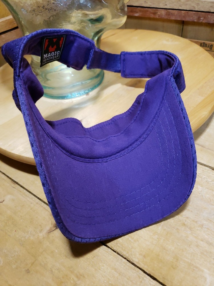 Outdoor Magic Headwear Solid Mesh Sun/Golf Visor Distressed Hook-n-loop Strap