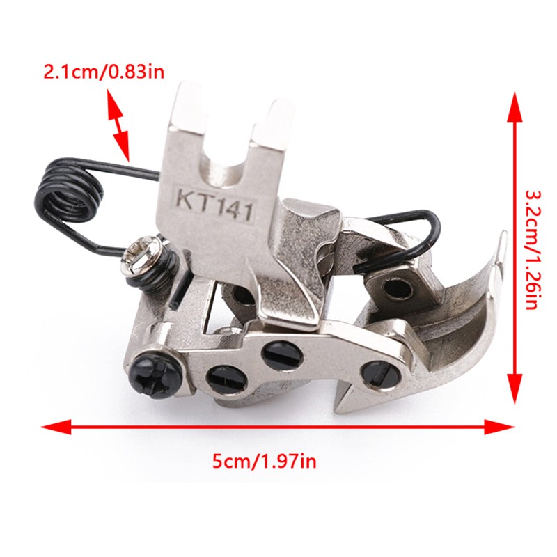 1Pc KT141 Flat Car Front Rear Interactive Presser Foot For Sewing Thick Fabric