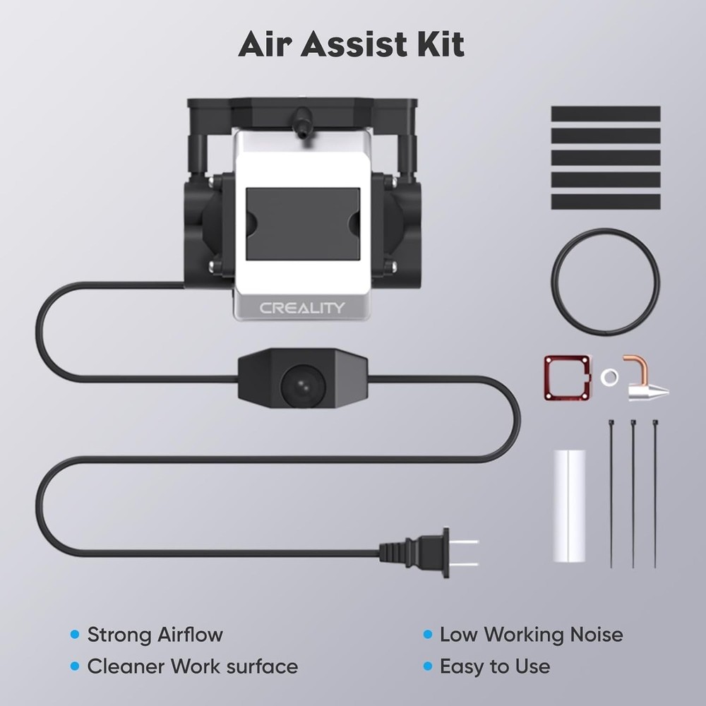 Cleaner Work Surface with Air Assist for Laser