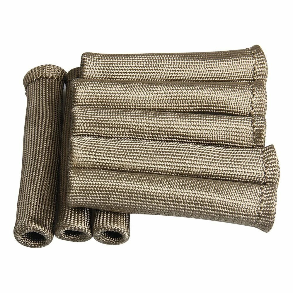 2500° Titanium Spark Plug Wire Sleeve Boot Heat Shield Protector For LS1/LS2/LS4