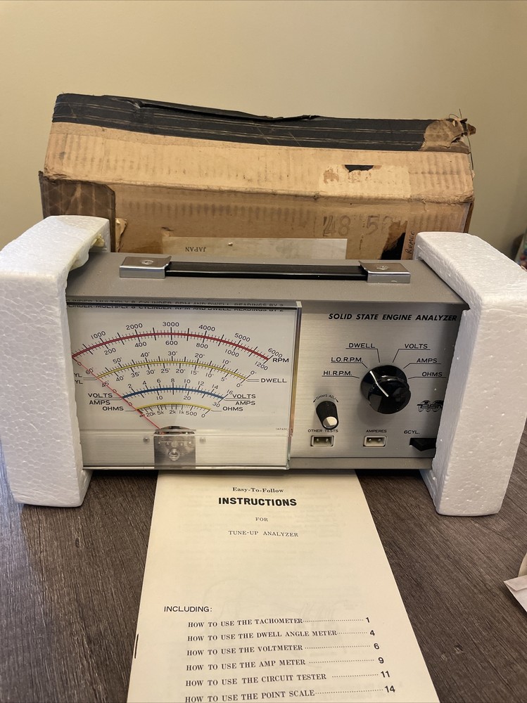 Vintage PSM Solid State Engine Analyzer NOS