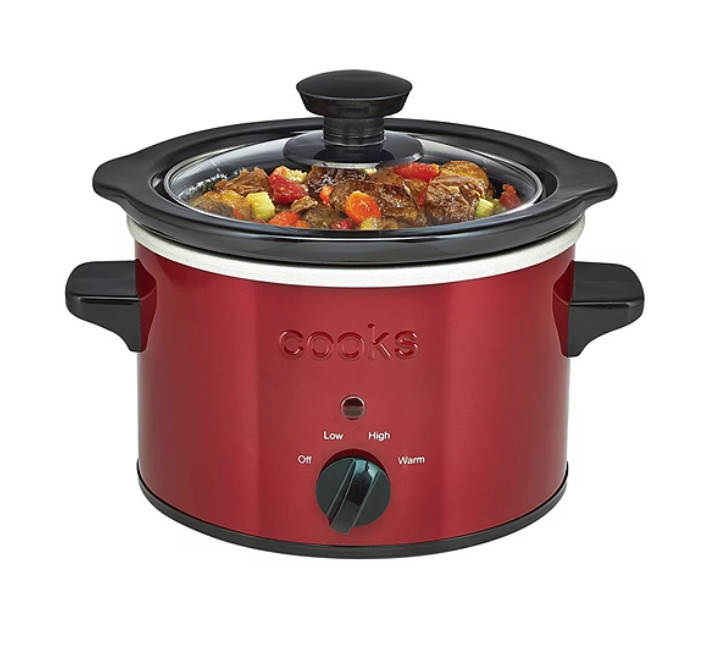 Cooks 1.5 Quart Slow Cooker RED Open Box