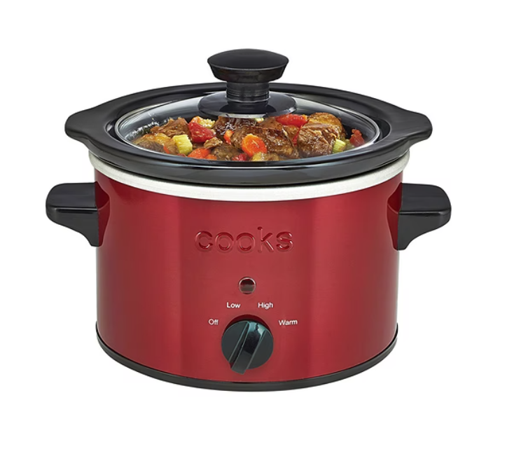Cooks 1.5 Quart Slow Cooker RED Open Box