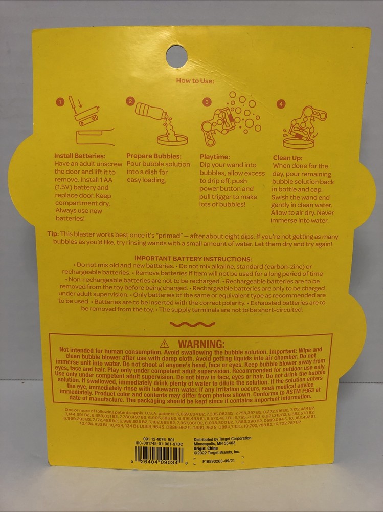 Bubble Blaster with 5 Streams of Continuous Bubbles
