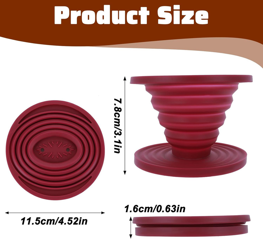 Pour over Coffee Maker Portable Coffee Maker Foldable Reusable Pour over Coffees