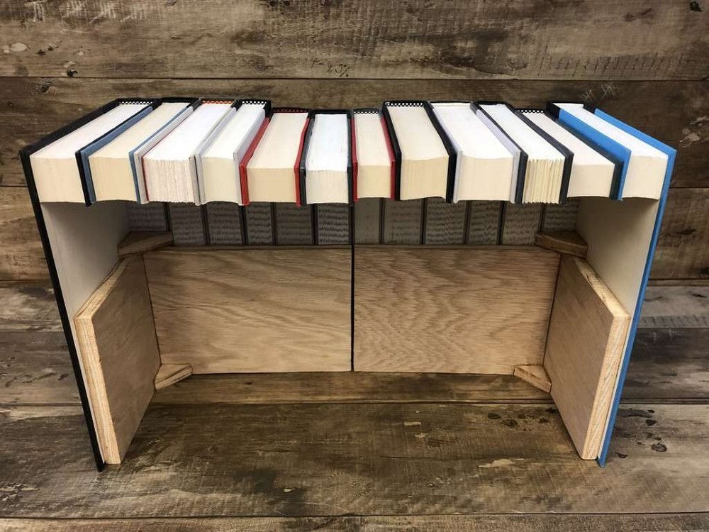 The Archives Bookbox - Book Safe Hidden Storage Solution for Router, Modem, Cord