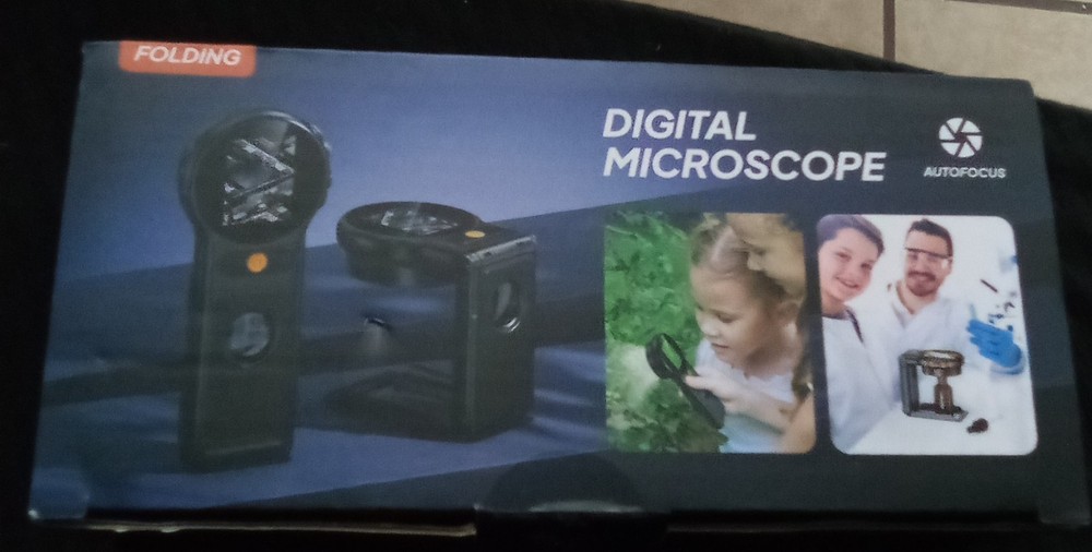 Folding Digital Microscope - Handheld Portable Magnifier With 2" IPS Screen,...