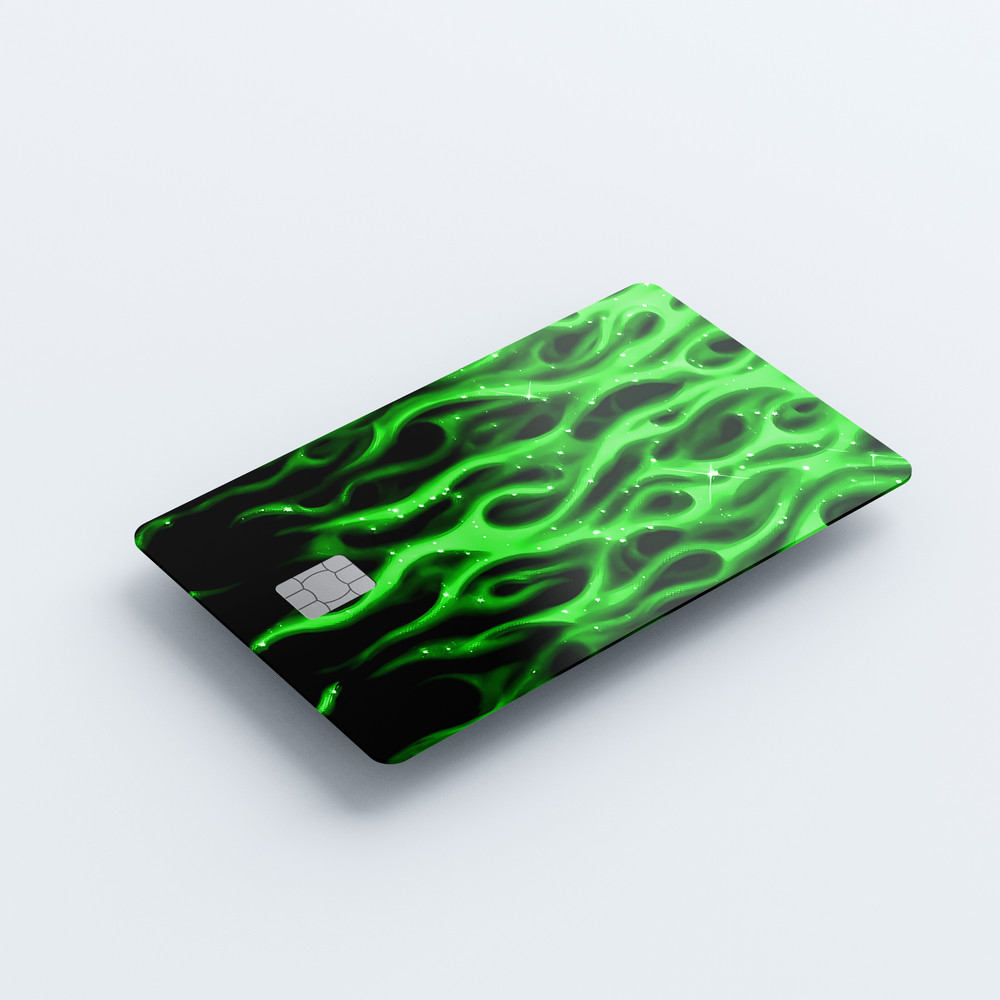 Midnight Flames Card Skin (GREEN)