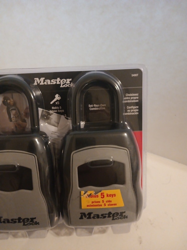 Master Lock 5400T Portable Lock Box - Black