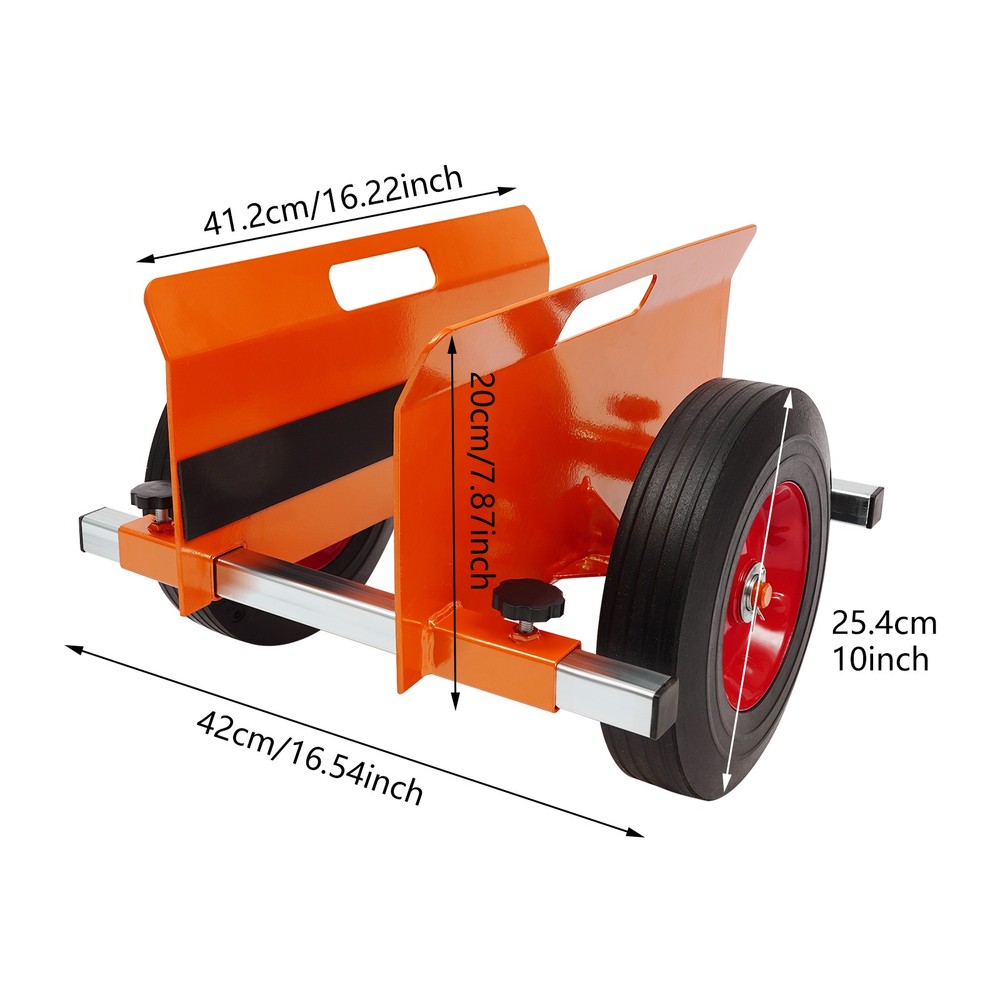 Panel Cart Heavy Duty Dolly Drywall Sheet Material Mover with 10" Solid Wheels