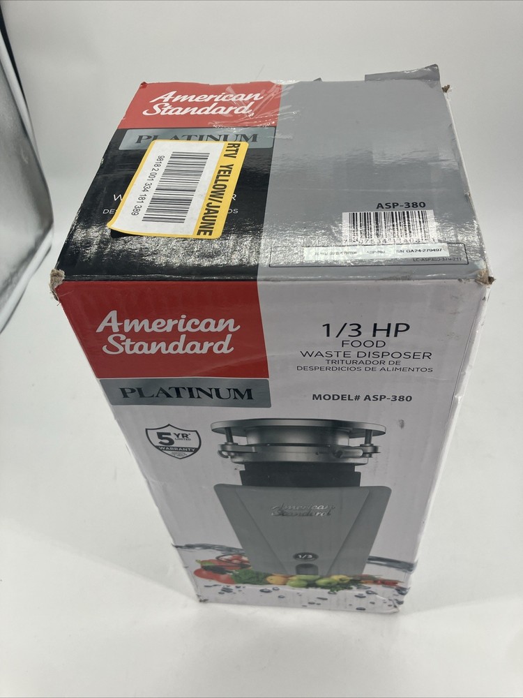 New American Standard 1/3HP Food Waste Garbage Disposal (ASD-380)