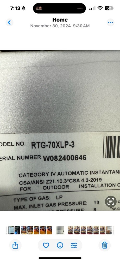 Control Board For Rheem Tankless Water Heater RTG-70XLP-3