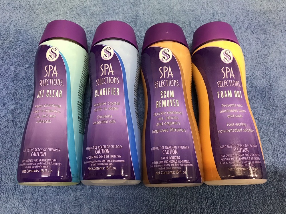 4 16-OUNCE BOTTLES SPA SELECTIONS VARIOUS BOTTLES ASSORTMENT