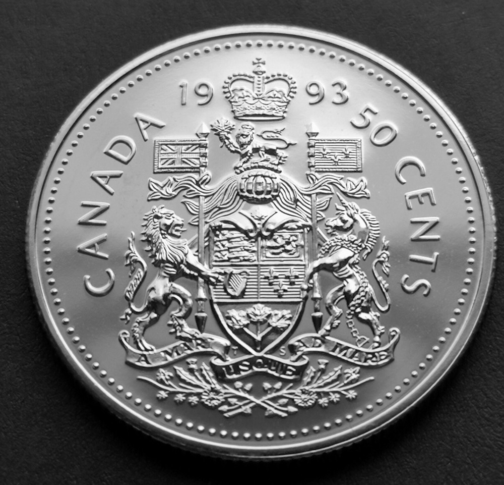 ***  CANADA  50  CENTS  1993  ***  SPECIMEN  ***