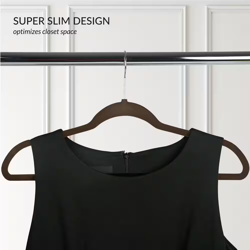 Brown Velvet Hangers 25-Pack