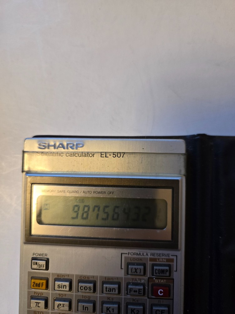 Sharp EL-507 vintage scientific calculator