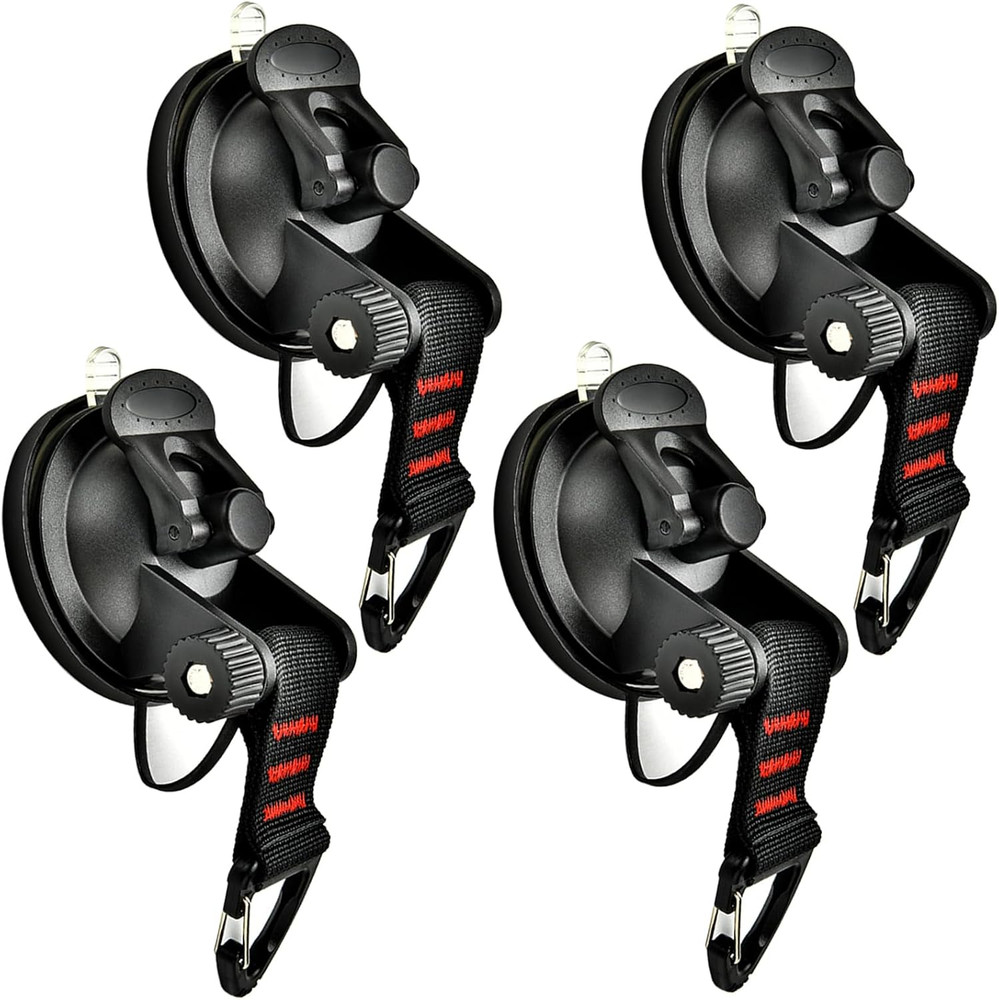 Heavy Duty Suction Cup with Security Hooks 4Pcs Strong Suction Cups Multipurpose