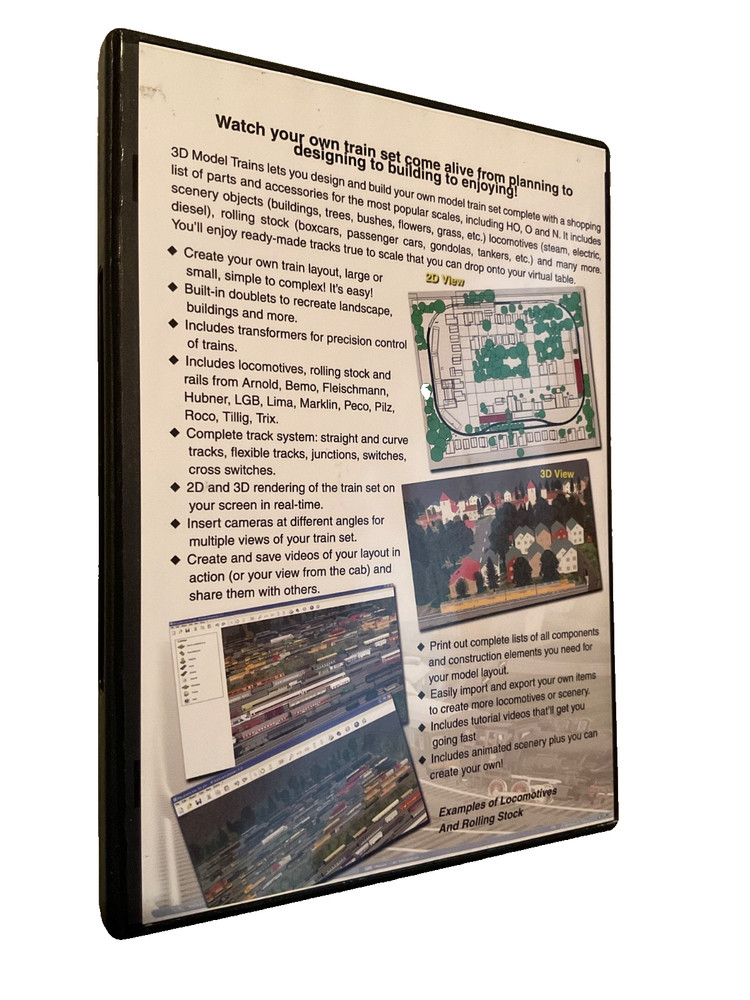 3d Model Trains Design Software by Abacus for PC 2007 Simulator