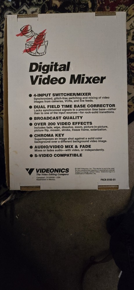 Videonics MX-1 NTSC 4-Input Digital Video Mixer Switcher