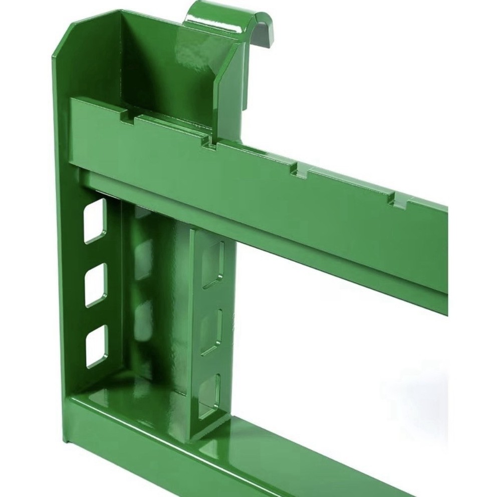 3000LB Trailer Pallet Fork Frame Attachment Skid Steer Loader Receiver Green