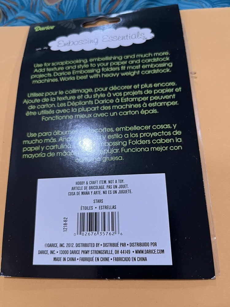 Darice Embossing Folder Stars