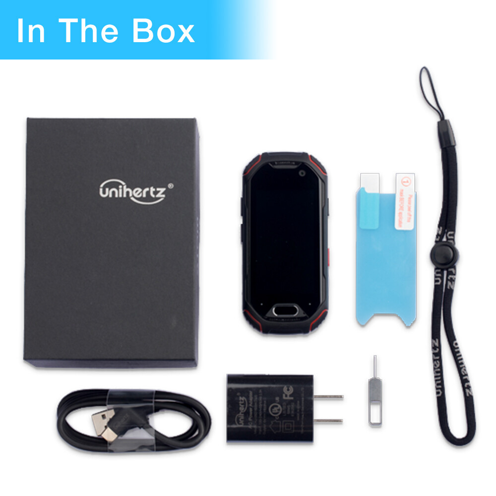 Unihertz Atom, Smallest 4G IP68 Rugged Smartphone, 2.45'' Display, Android 9 NFC