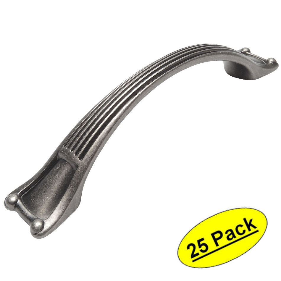 *25 Pack* Cosmas Cabinet Hardware Weathered Nickel Handle Pulls #9566WN