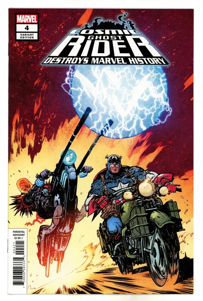 Cosmic Ghost Rider Destroys Marvel History 4 Johnson Variant Marvel