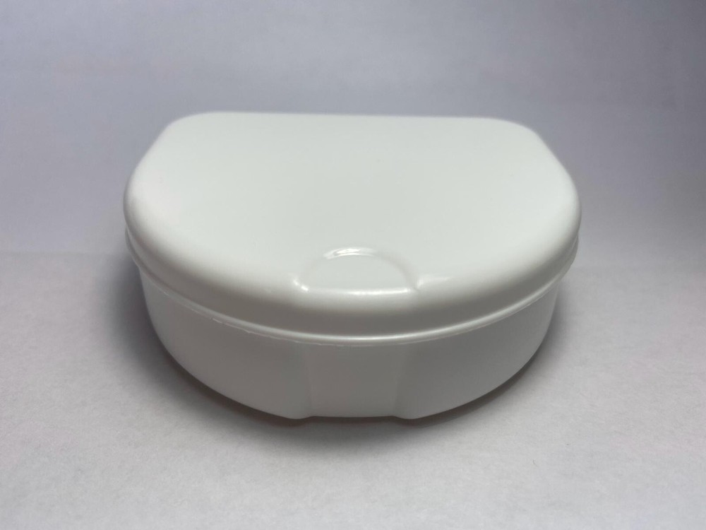 Dental Storage Case, Orthodontic Retainer Box Mouthguards Dentures, 1-pc