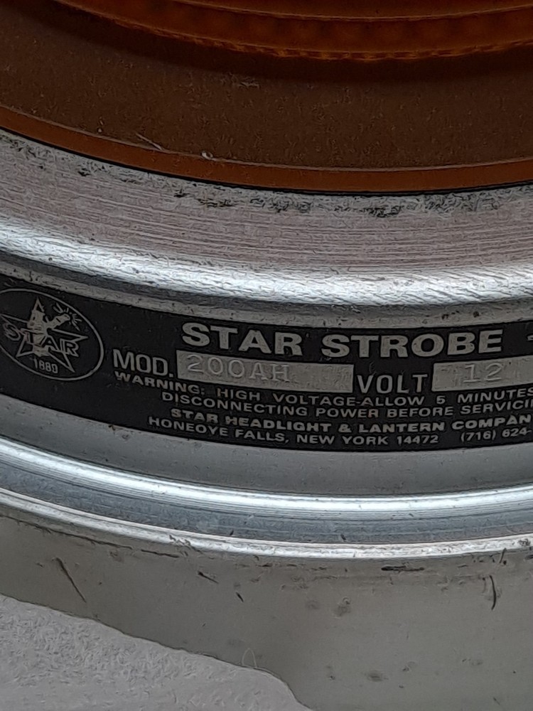 Star Strobe Light Beacon Model 200AH, 12 VOLT, NR