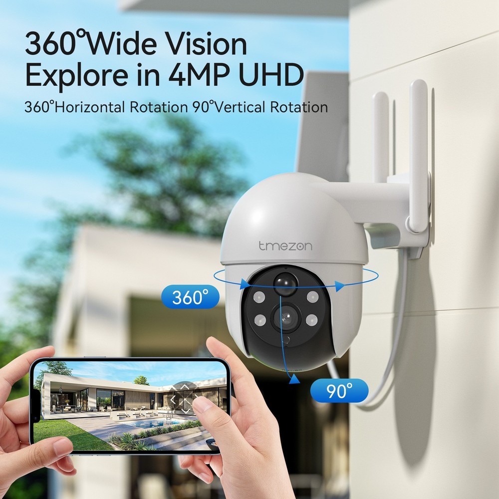 Solar Wireless Security Camera IP System WIFI NVR Monitor for Home Security