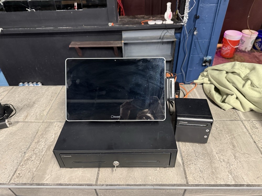 Toast POS System Touchscreen Terminal Cash Drawer Receipt Printer