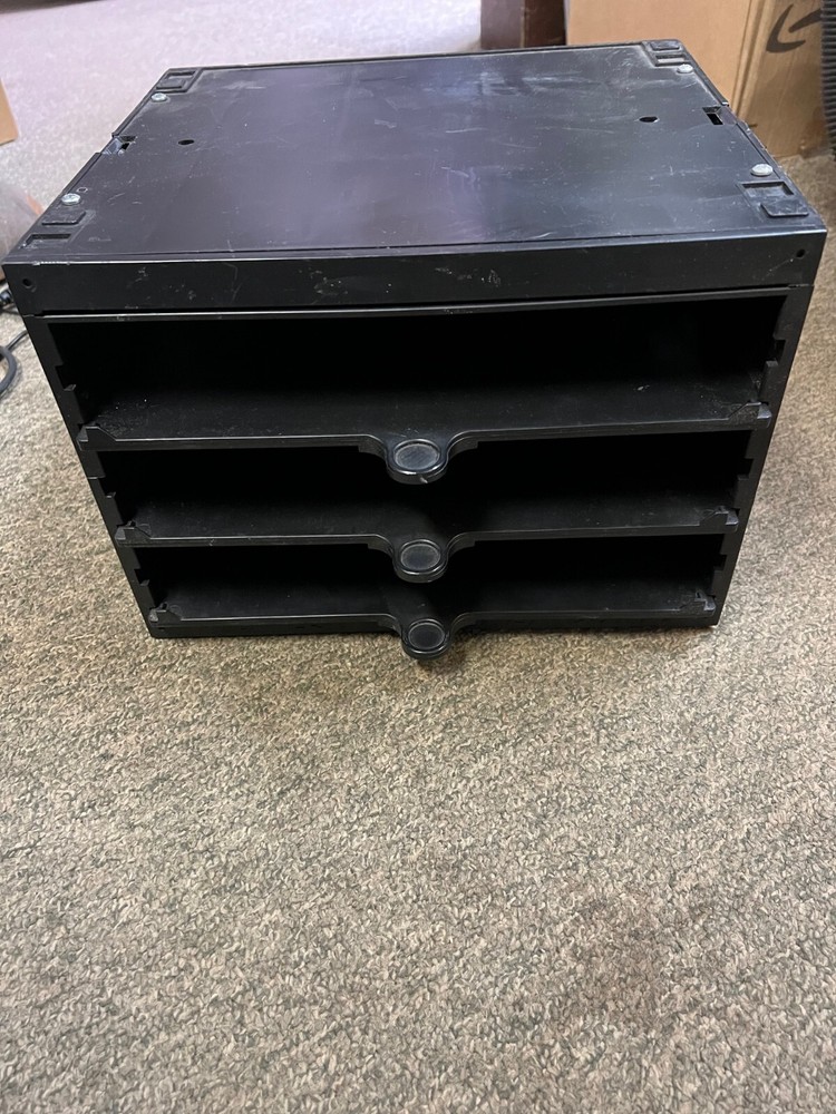 Midwest Fastener 3 Drawer Organizers Storage Black Plastic