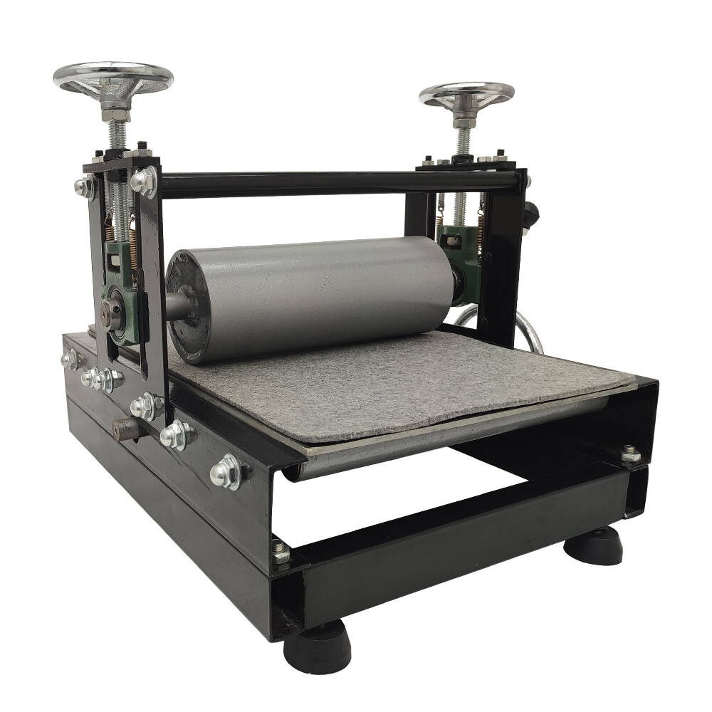 Upgrade Portable Press Printmaking Machine 30x50cm Adjust Tabletop Slab Roller