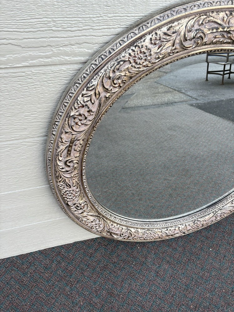 67269 Round Decorator Beveled Mirror 39" W