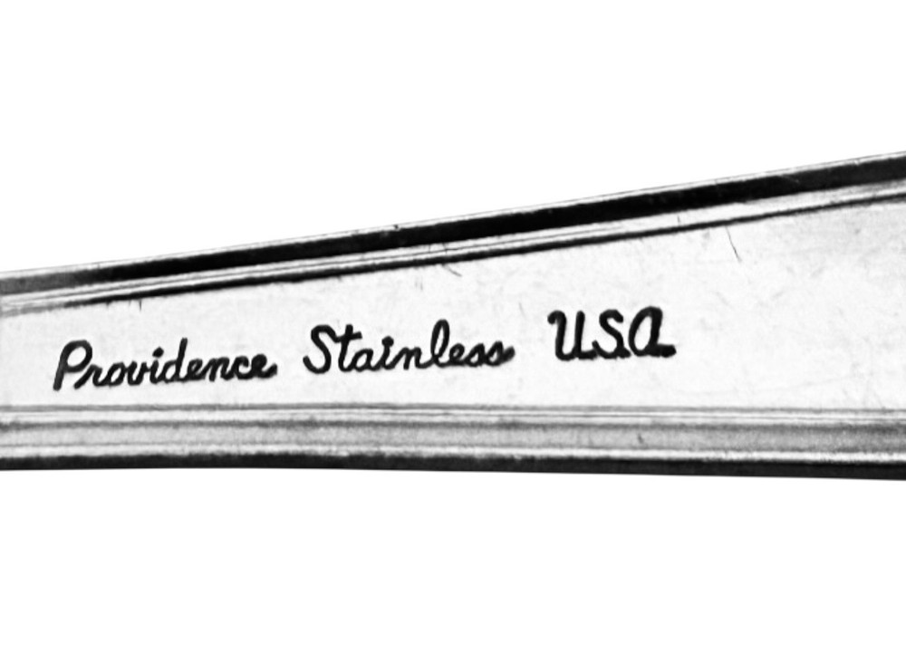 Providence ELEGANCE Stainless Silverware Geometric Glossy Flatware Dinner Fork