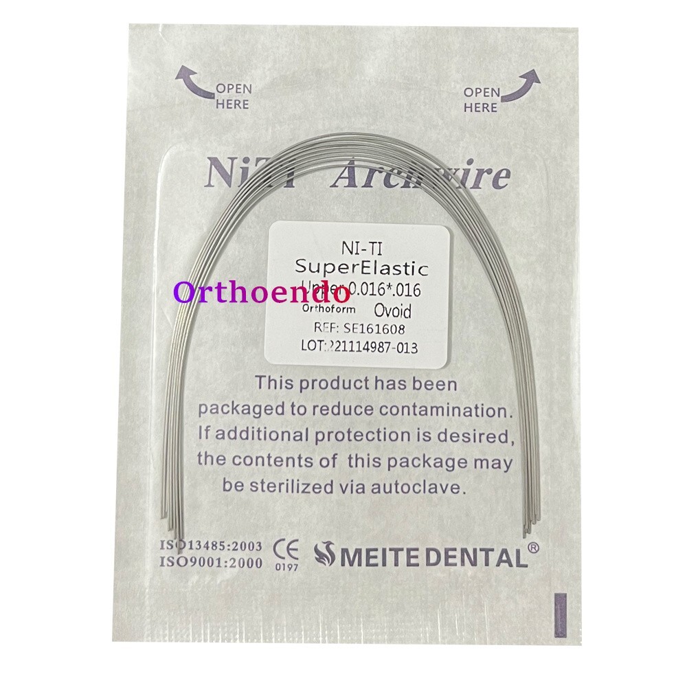 Super Elastic Niti Wire Dental Ortho Arch Wire Round Rectangular Wire Ovoid Form