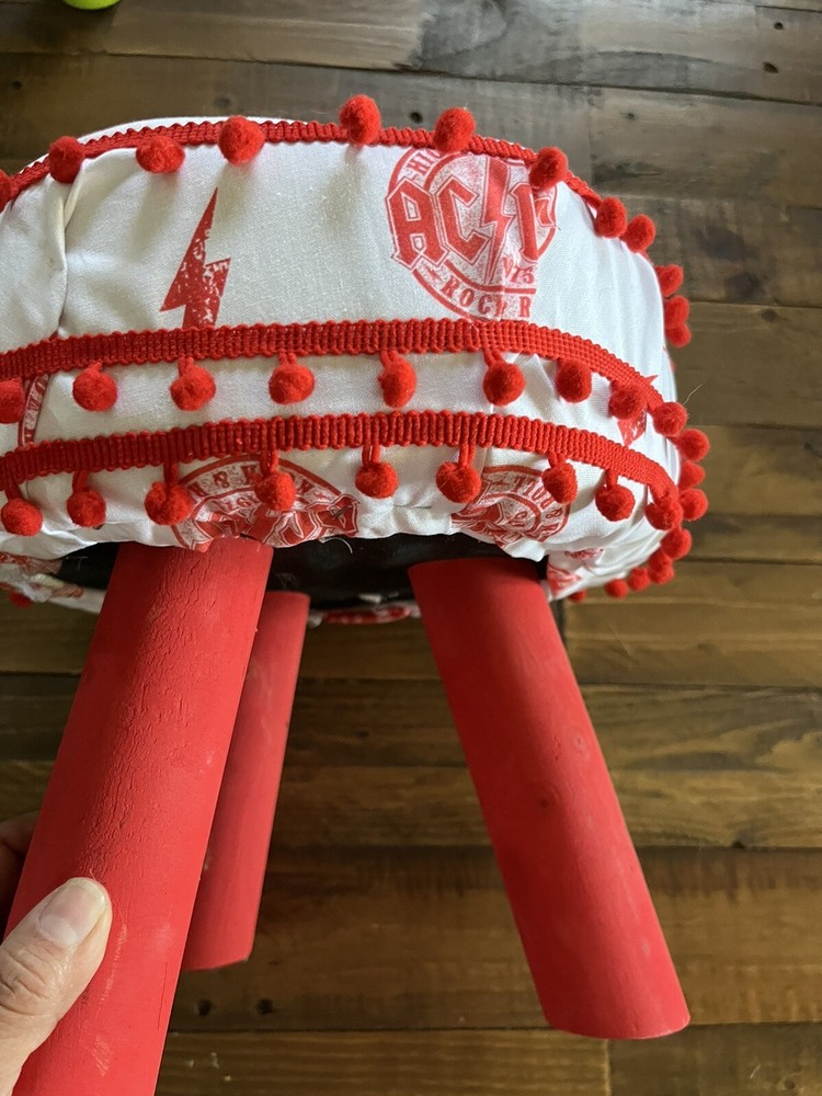 ACDC handmade lightweight footstool