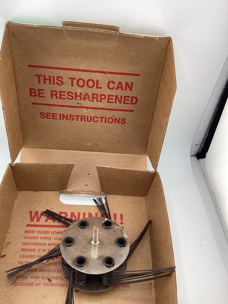 Thompson Roto Stripper Coarse & Fine Drill Attachment Tool Paint Rust Removal