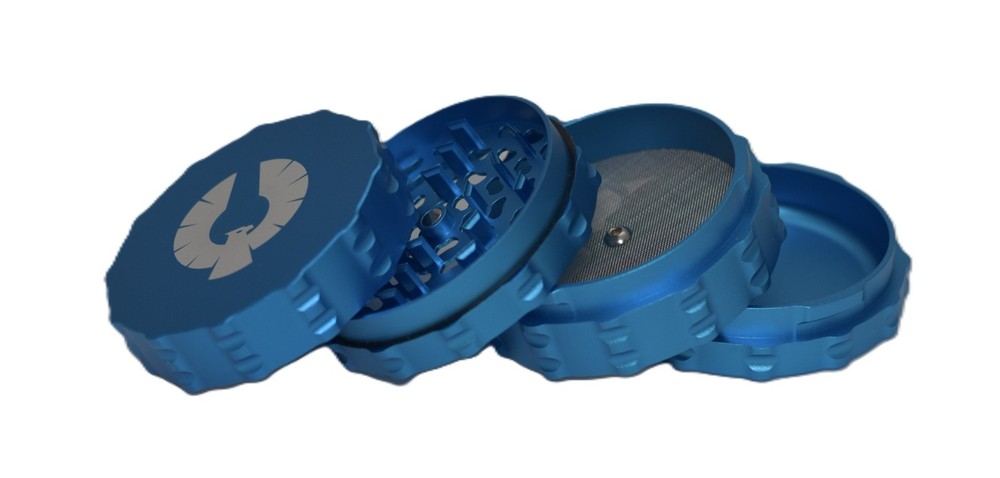 Phoenician - Large 4 Piece Teal Grinder Authentic