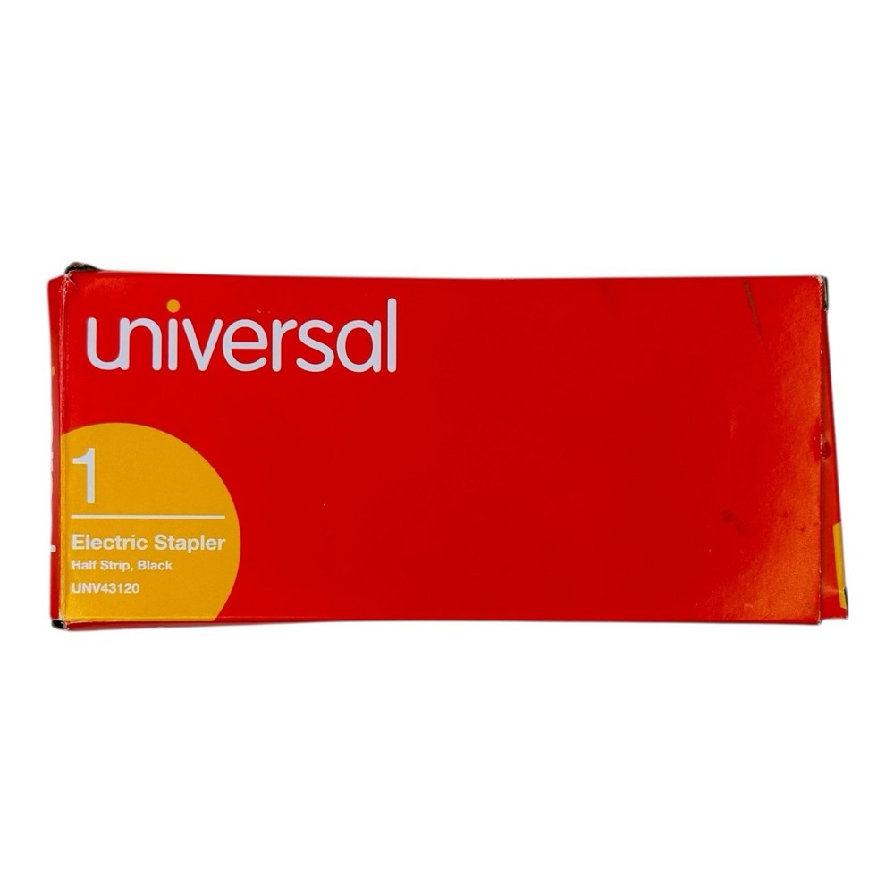 Universal Half-Strip Electric Stapler 20-Sheet Capacity Black