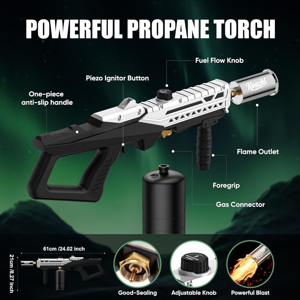Lightweight Propane Torch for Searing, Roasting & DIY Projects - Gift-Ready